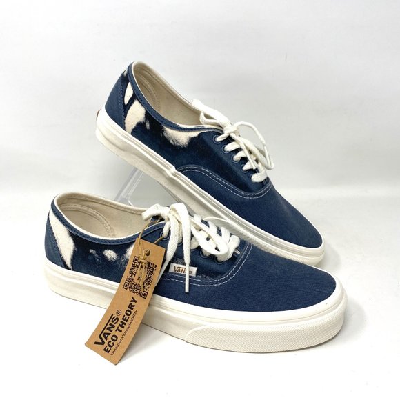Vans Authentic Low Top Shoes Women's Size Skate Blue White Canvas VN0A5KRD8CP - Picture 1 of 10